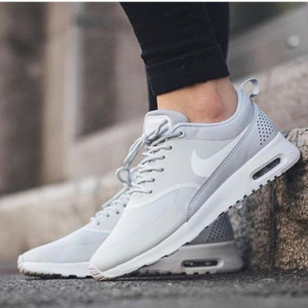 Nike Womens Air Max Thea Gray Running Shoes Sneakers